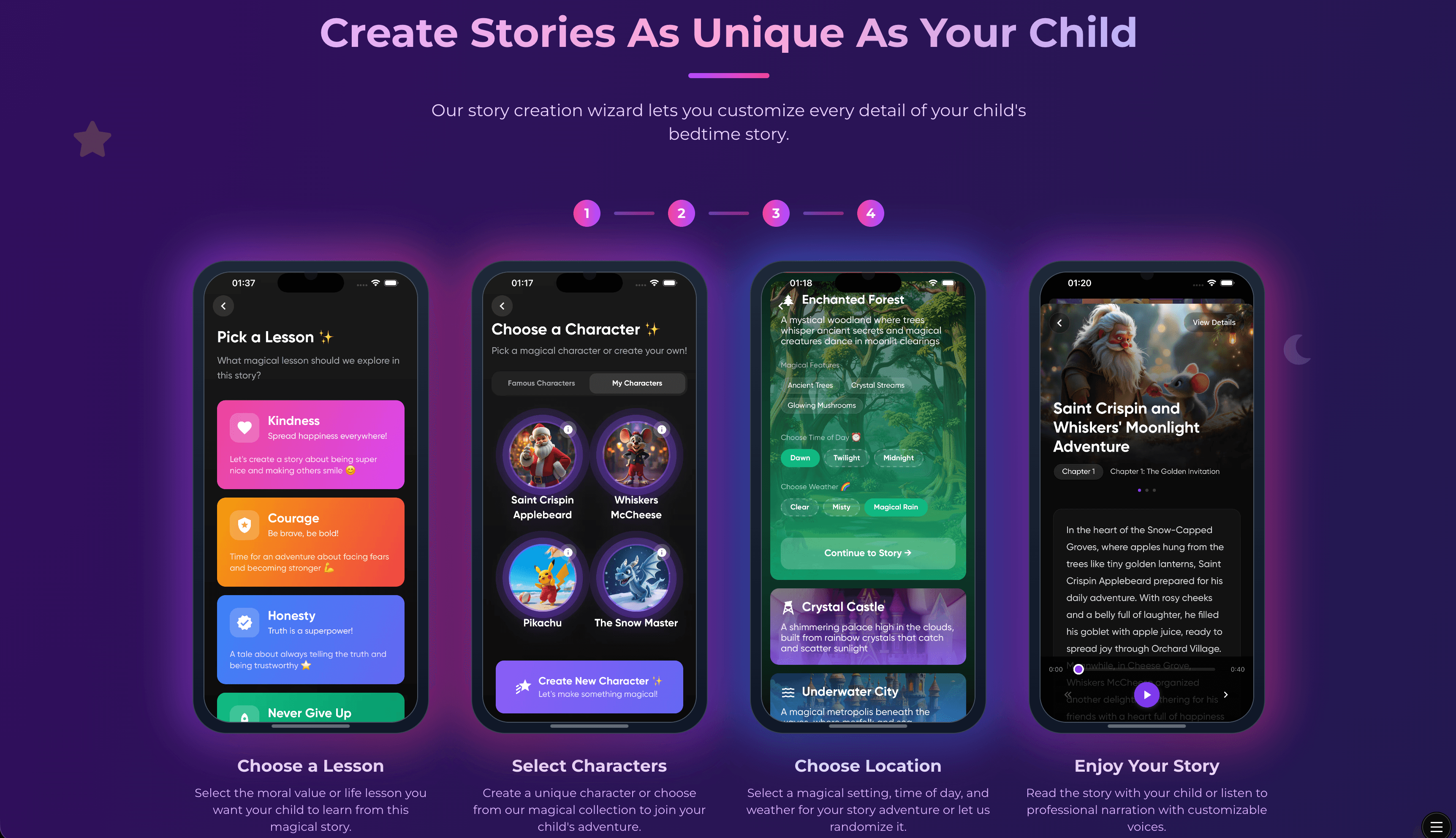 Magitale - Interfață de generare povești