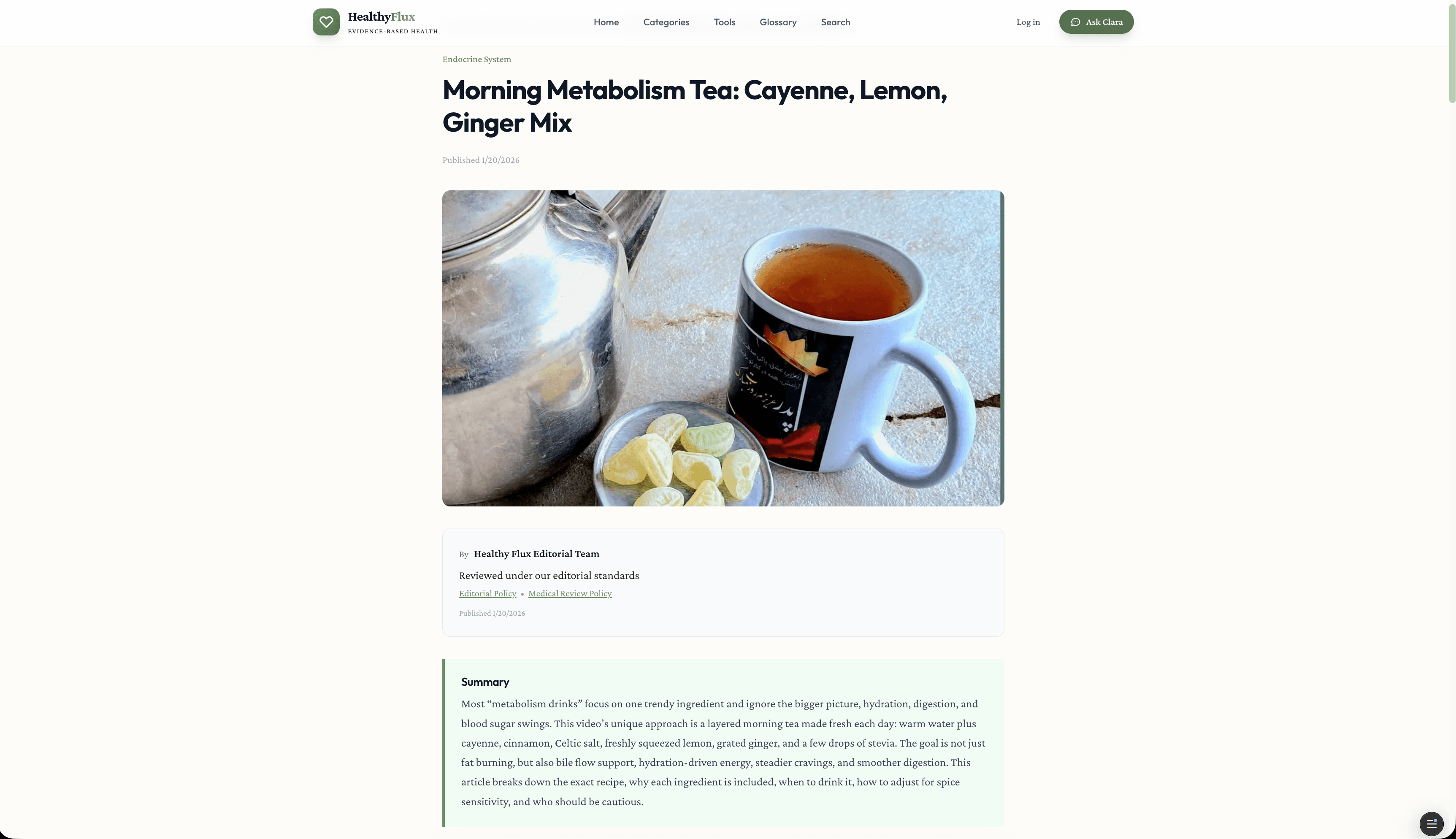 HealthyFlux - Sfaturi nutriționale